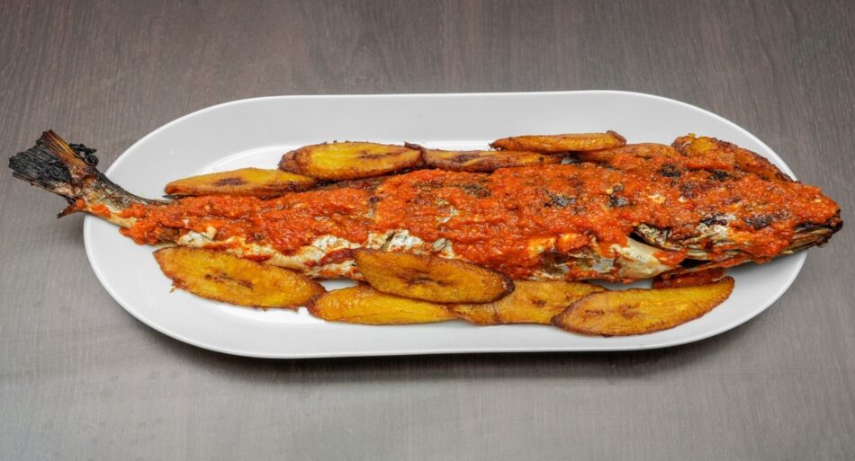 Grilled Fish with Plantain